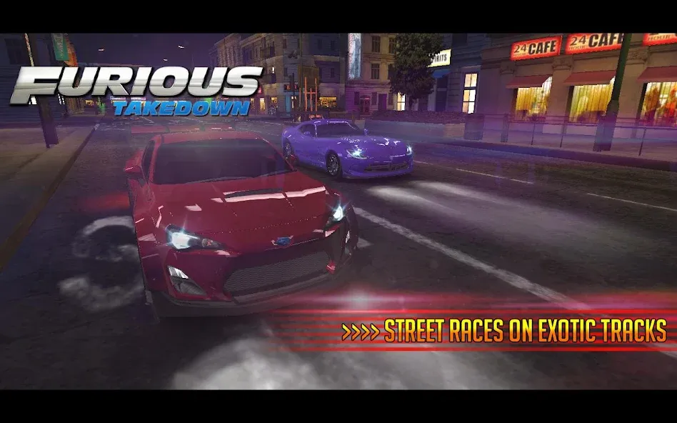 Furious: Takedown Racing (Фьюриъс)  [МОД Mega Pack] Screenshot 5