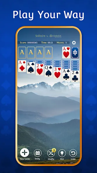 Solitaire: Classic Card Games  [МОД Много денег] Screenshot 5