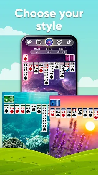 Spider Solitaire (Спайдер Солитер)  [МОД Бесконечные деньги] Screenshot 3