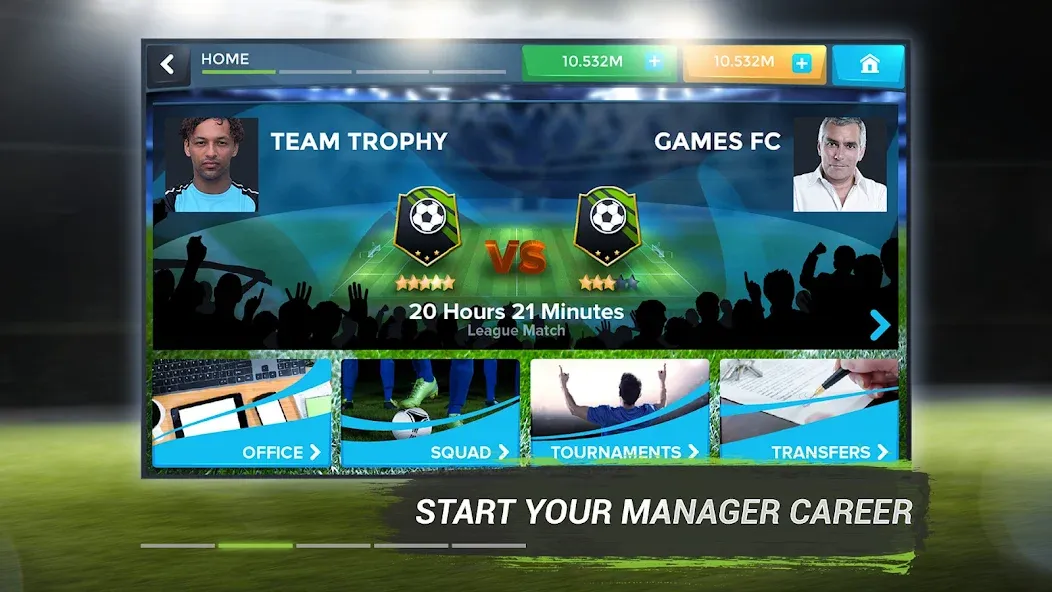 FMU - Football Manager Game (Эфэмуэй)  [МОД Menu] Screenshot 2