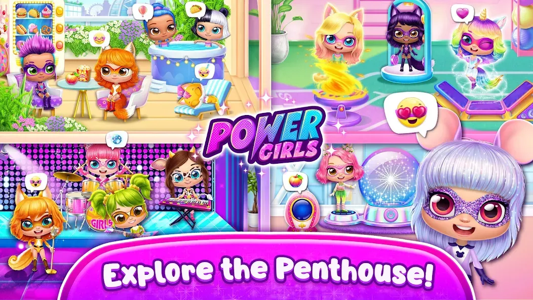 Power Girls - Fantastic Heroes  [МОД Unlimited Money] Screenshot 3