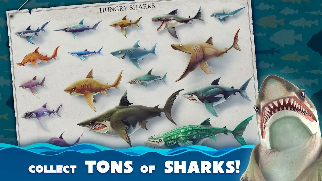 Hungry Shark World (Хангри Шарк Ворлд)  [МОД Бесконечные деньги] Screenshot 2