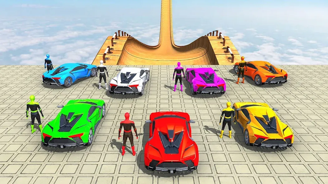 Mega Ramp Car Games Car Stunts  [МОД Mega Pack] Screenshot 1