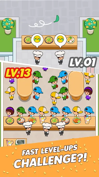 Food Fever: Restaurant Tycoon (Фуд Фивер)  [МОД Много монет] Screenshot 1