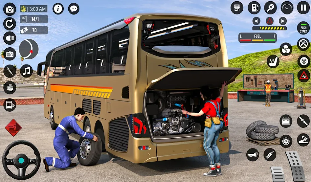 Bus Simulator 3D: Bus Games (Бус Симулятор 3Д)  [МОД Бесконечные монеты] Screenshot 1