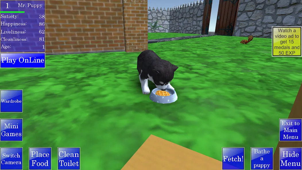 Cute Pocket Puppy 3D (Сьют Покет Паппи 3Д)  [МОД Много монет] Screenshot 1