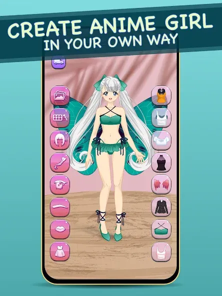 Anime Dress Up for Adults  [МОД Много монет] Screenshot 2