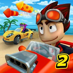 Скачать взлом Beach Buggy Racing 2 (Бич Багги Рейсинг 2)  [МОД Меню] - стабильная версия apk на Андроид