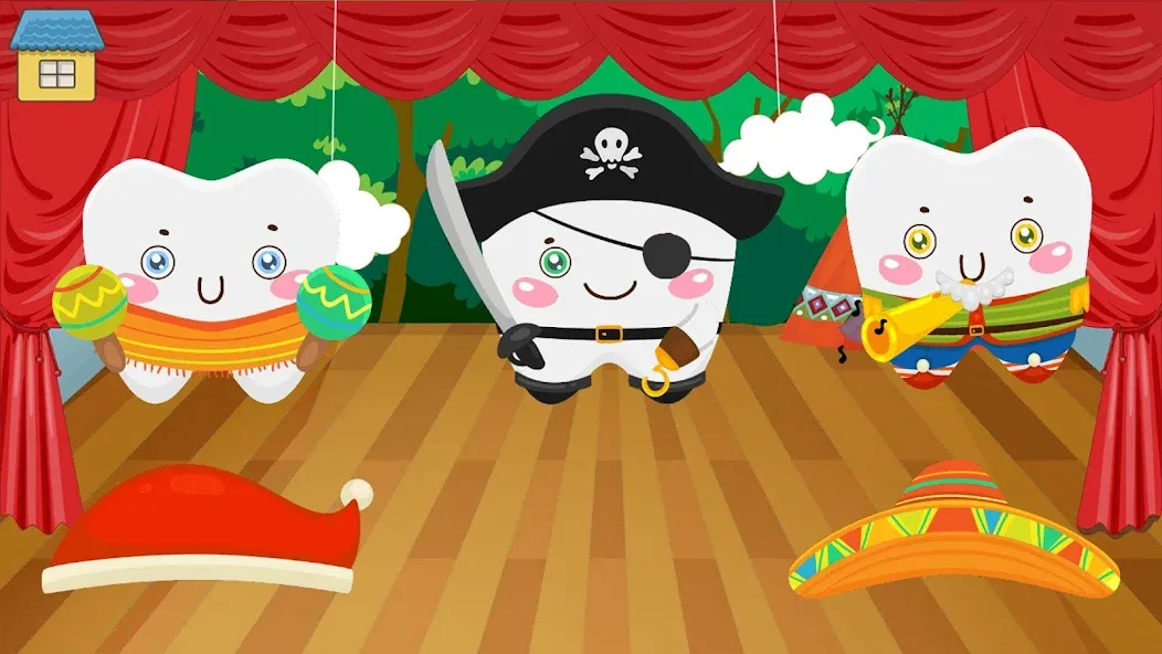 Funny Teeth kids dentist care!  [МОД Меню] Screenshot 2