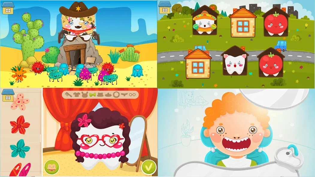 Funny Teeth kids dentist care!  [МОД Меню] Screenshot 4