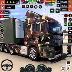 Взломанная Army Truck Transport Game 2023  [МОД Меню] - стабильная версия apk на Андроид