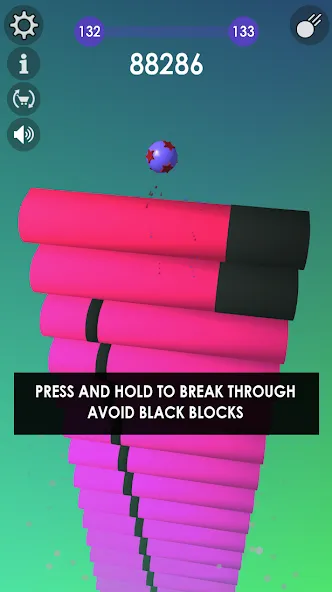 Ball: Blast colorful bricks 3d  [МОД Много денег] Screenshot 1