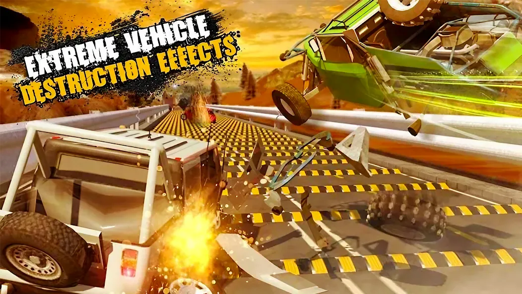 Car Crash Speed Bump Car Games  [МОД Бесконечные монеты] Screenshot 2