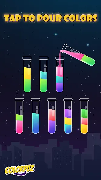 Colorpuz - Water Sort Puzzle (Колорпаз)  [МОД Меню] Screenshot 1