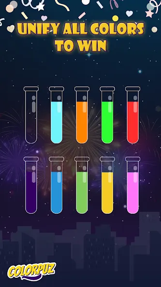 Colorpuz - Water Sort Puzzle (Колорпаз)  [МОД Меню] Screenshot 3