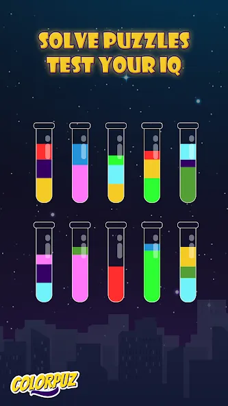 Colorpuz - Water Sort Puzzle (Колорпаз)  [МОД Меню] Screenshot 4