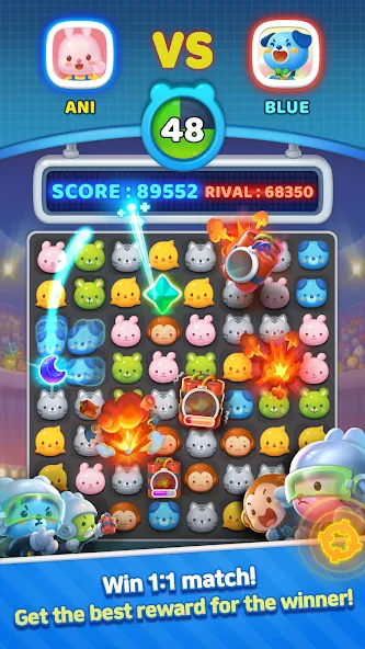 Anipang Match (Анипанг Матч)  [МОД Много монет] Screenshot 5