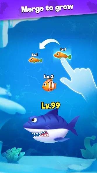 Fish Go.io - Be the fish king  [МОД Menu] Screenshot 3