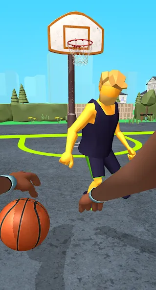 Dribble Hoops (Дрибл Хупс)  [МОД Много монет] Screenshot 1