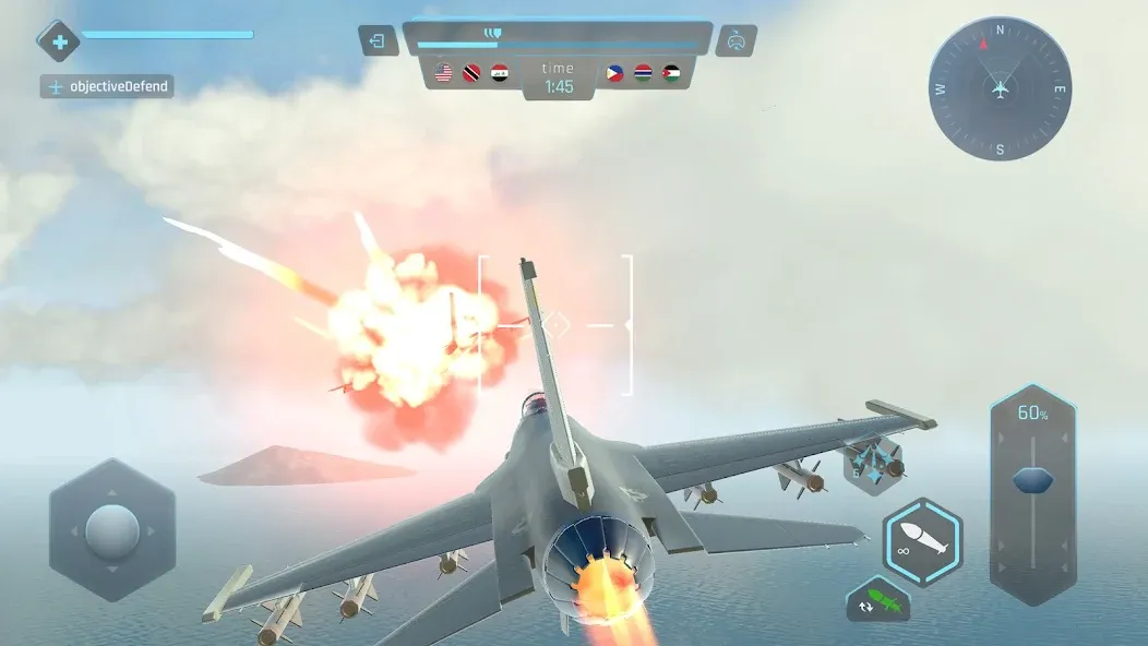 Sky Warriors: Airplane Games (Скай Ворриорс)  [МОД Много монет] Screenshot 5