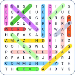 Взлом Word Search Colorful  [МОД Бесконечные деньги] - стабильная версия apk на Андроид