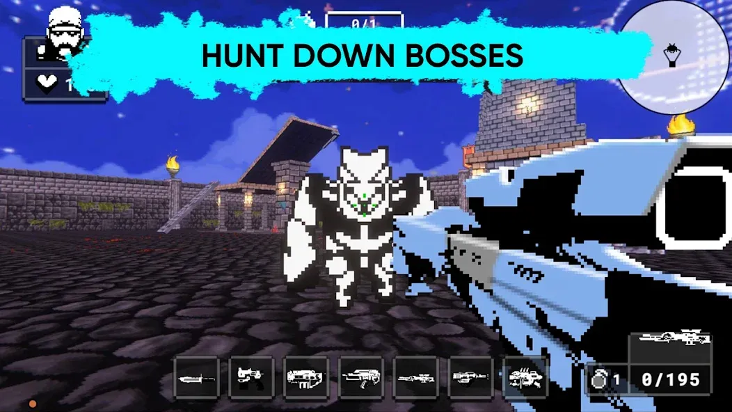 Doomsday pixel shooter 3d (Дум пиксельный шутер 3D)  [МОД Бесконечные деньги] Screenshot 2