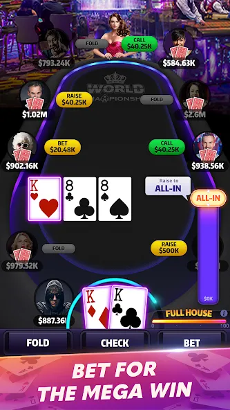 Mega Hit Poker: Texas Holdem (Мега Хит Покер)  [МОД Меню] Screenshot 3