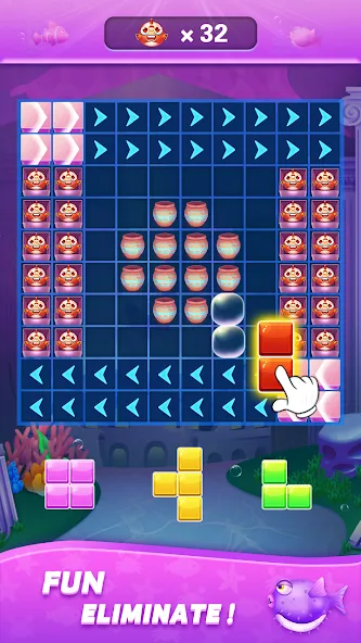 Block Ocean 1010 Puzzle Games (Блок Океан 1010 Головоломки)  [МОД Все открыто] Screenshot 3