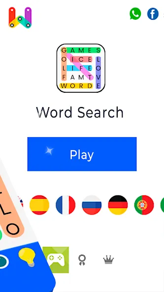 Word Search  [МОД Бесконечные деньги] Screenshot 4