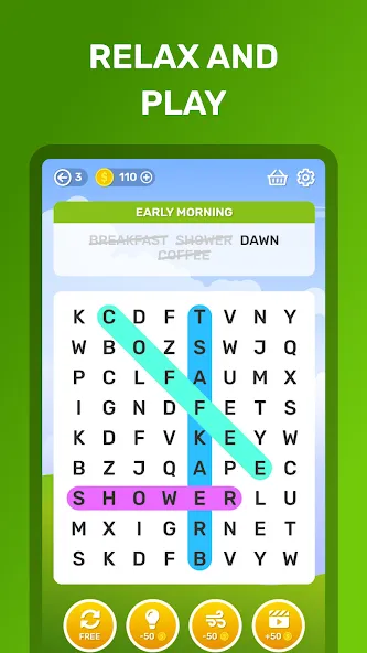 Word Search Puzzle Game  [МОД Unlocked] Screenshot 5