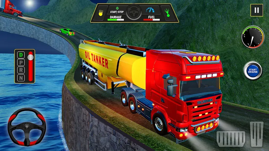 Offroad Oil Tanker Truck Games (Оффроуд Игры на машинецистерне для нефти)  [МОД Меню] Screenshot 3