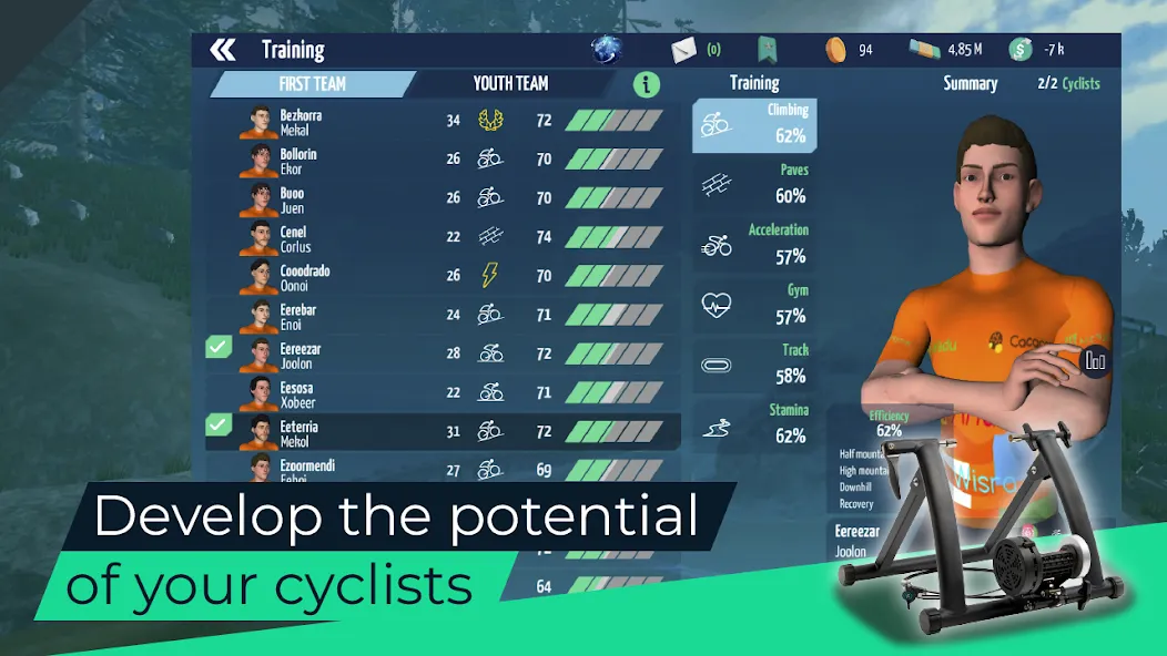 Live Cycling Manager 2023 (Лайв Сайклинг Менеджер 2023)  [МОД Много монет] Screenshot 4