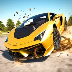 Взлом Car Crash: 3D Mega Demolition (Кар краш)  [МОД Много денег] - стабильная версия apk на Андроид