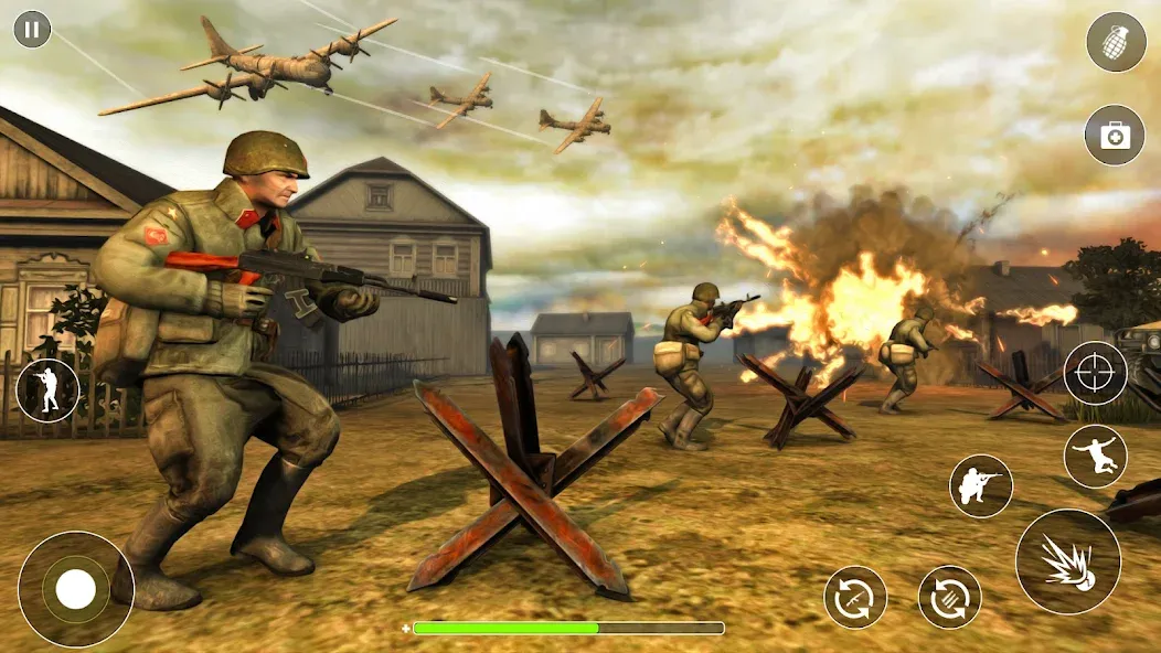 WW2 Survival Shooter :Gun fire (Вторая Мировая Война  )  [МОД Бесконечные монеты] Screenshot 5