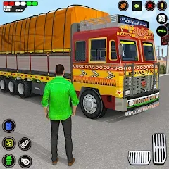 Скачать взломанную Indian Truck Drive Truck Games (Индийский грузовой симулятор)  [МОД Бесконечные деньги] - стабильная версия apk на Андроид