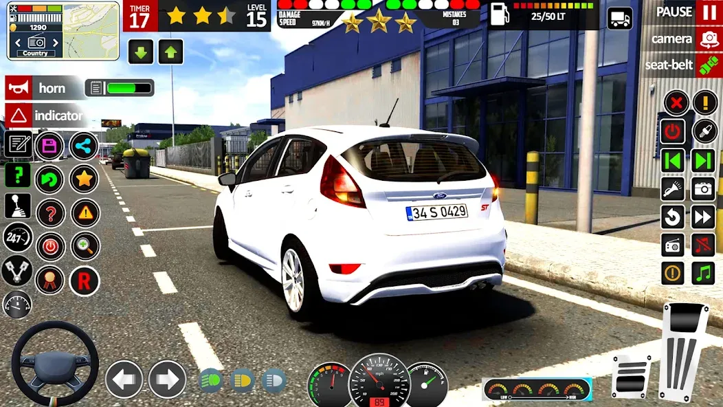 School Car Game 3d Car Driving  [МОД Бесконечные деньги] Screenshot 3