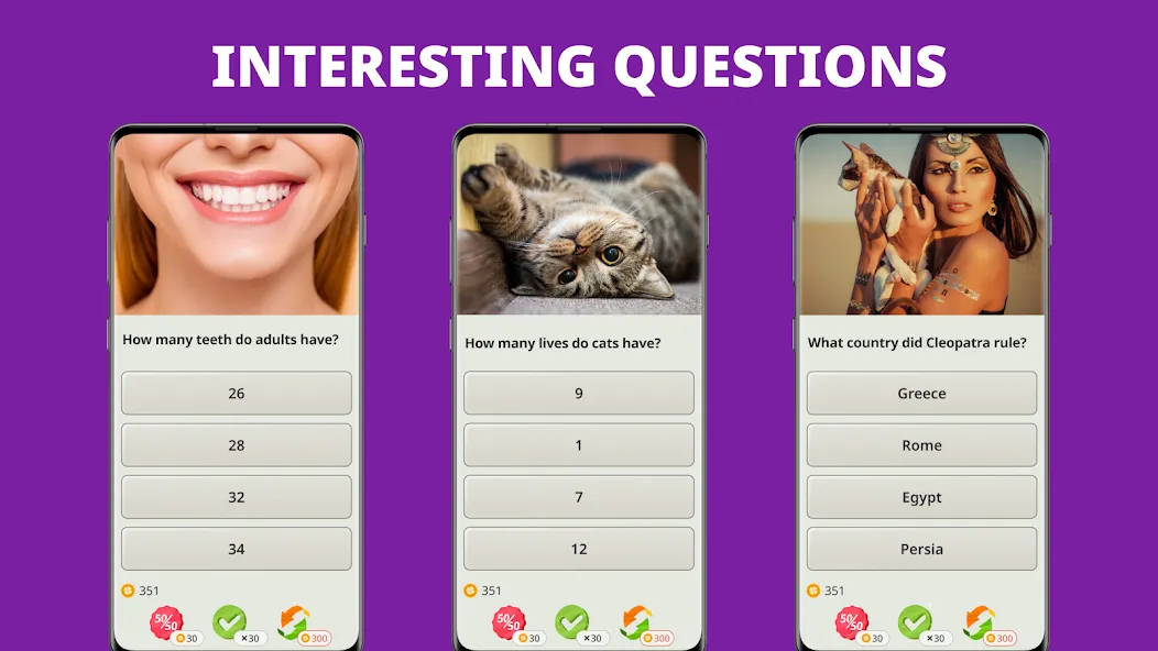 QuizzLand. Quiz & Trivia game (КвиззЛэнд)  [МОД Много денег] Screenshot 1