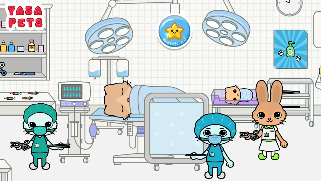 Yasa Pets Hospital (Яса Петс Хоспитал)  [МОД Бесконечные монеты] Screenshot 3