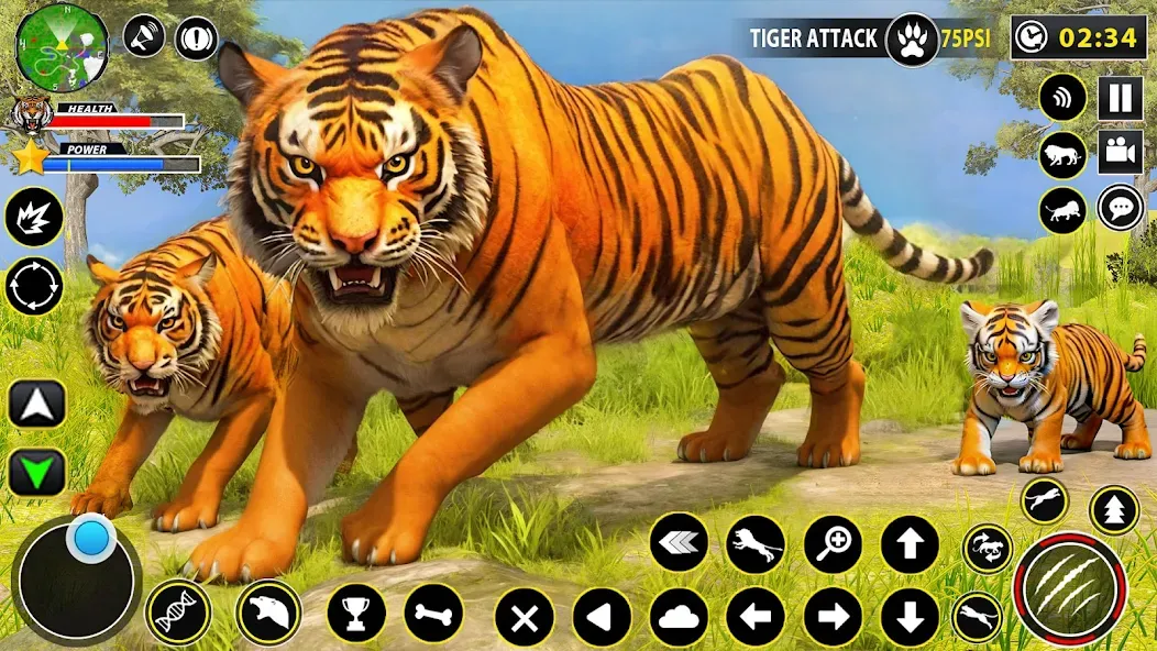 Tiger Simulator Lion games 3D (Тигровый Симулятор Игр Льва 3D)  [МОД Все открыто] Screenshot 1