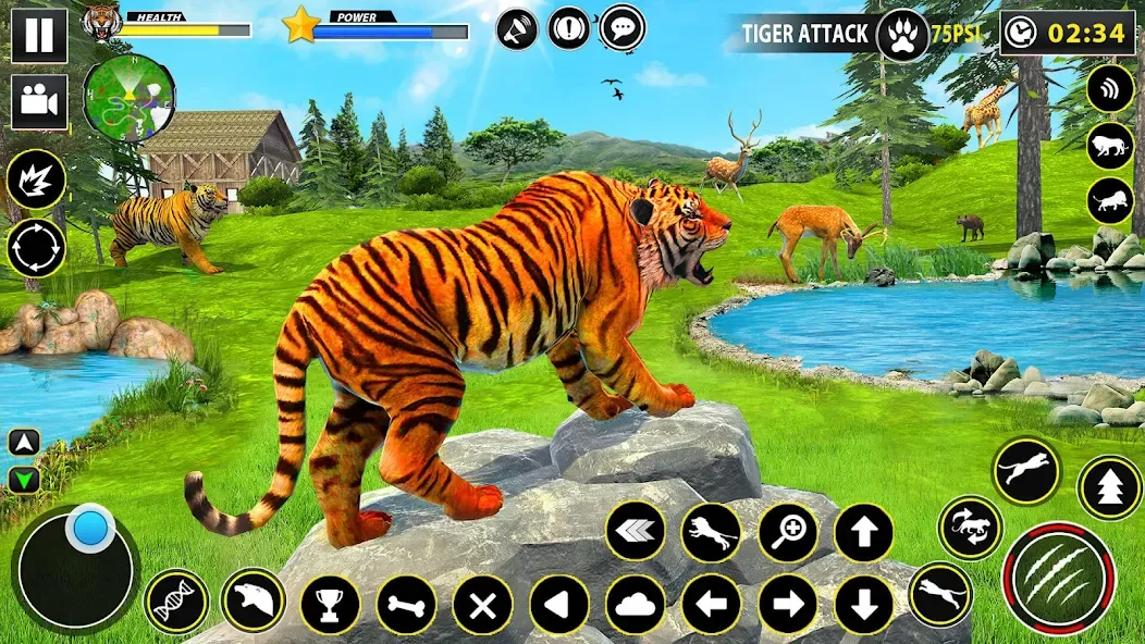 Tiger Simulator Lion games 3D (Тигровый Симулятор Игр Льва 3D)  [МОД Все открыто] Screenshot 4