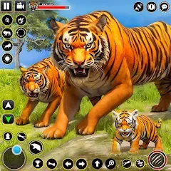 Взлом Tiger Simulator Lion games 3D (Тигровый Симулятор Игр Льва 3D)  [МОД Все открыто] - последняя версия apk на Андроид