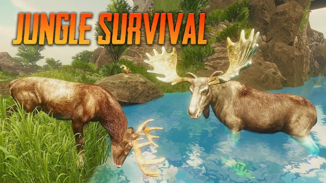 The Moose - Animal Simulator (Зе Мус)  [МОД Unlimited Money] Screenshot 1