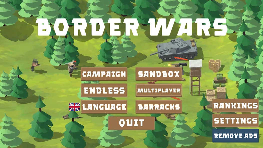 Border Wars: Army Simulator  [МОД Бесконечные монеты] Screenshot 1