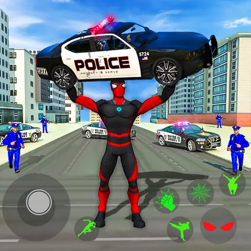 Spider Miami Rope Hero Ninja  [МОД Много денег] Screenshot 1