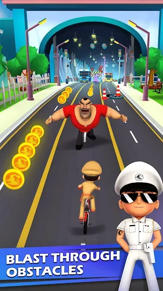 Little Singham Cycle Race (Литл Сингам Велосипедная Гонка)  [МОД Меню] Screenshot 3