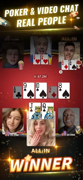 PokerGaga: Texas Holdem Live (ПокерГага)  [МОД Mega Pack] Screenshot 1