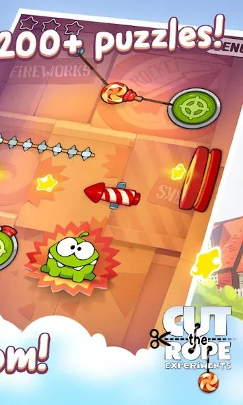 Cut the Rope: Experiments (Кат зе Роуп)  [МОД Бесконечные монеты] Screenshot 2