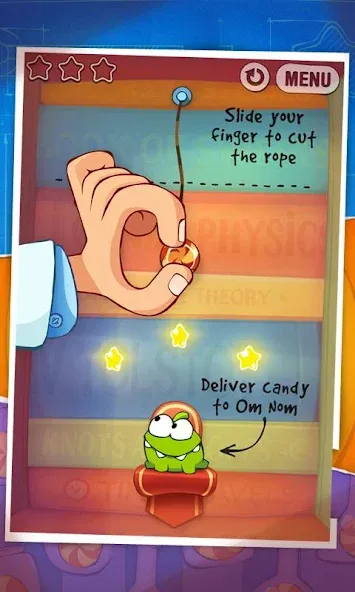 Cut the Rope: Experiments (Кат зе Роуп)  [МОД Бесконечные монеты] Screenshot 5