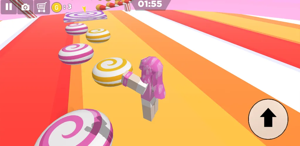 Candy Parkour Sweet girl (Кенди Паркур Свит грл)  [МОД Много денег] Screenshot 3