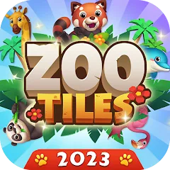 Скачать взломанную Zoo Tile - Match Puzzle Game (Зу Тайл)  [МОД Unlocked] - стабильная версия apk на Андроид